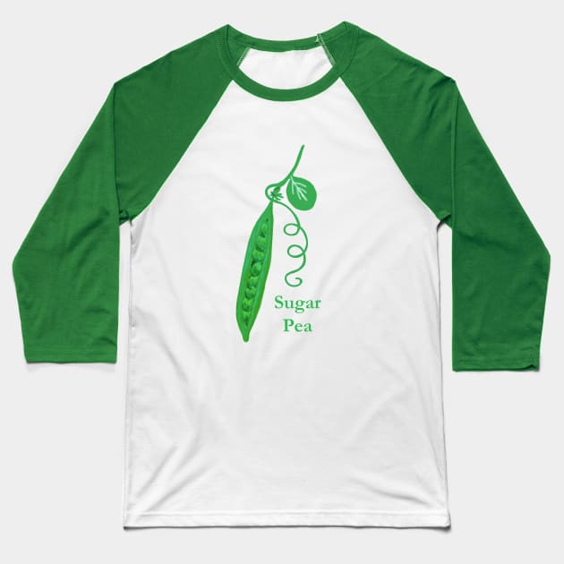 Sugar Pea Baseball T-Shirt by Betty500_B